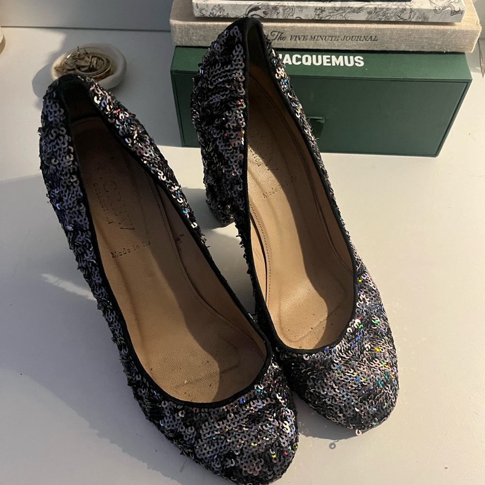 Jcrew Sequin Etta Pumps